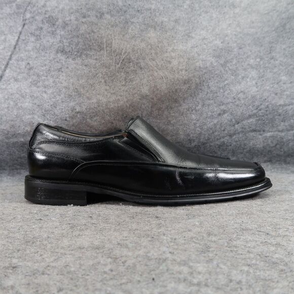 Florsheim Shoes Mens 8.5 Loafer Slip On Classic Black Leather Square Toe Comfort main image 4
